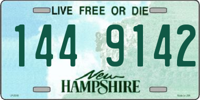 NH license plate 1449142