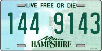NH license plate 1449143