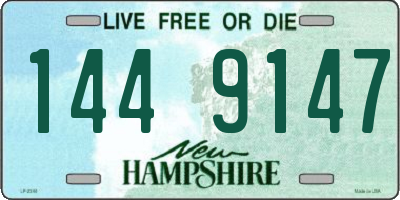 NH license plate 1449147