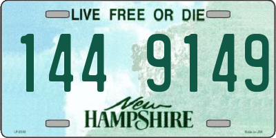 NH license plate 1449149