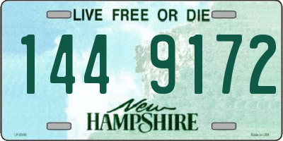 NH license plate 1449172