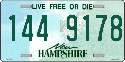 NH license plate 1449178