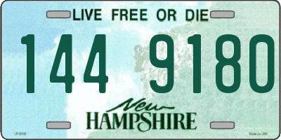 NH license plate 1449180