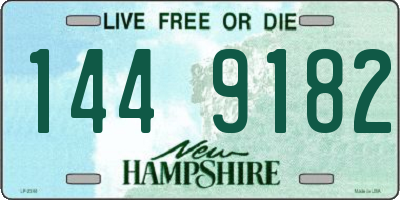 NH license plate 1449182