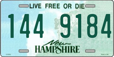NH license plate 1449184