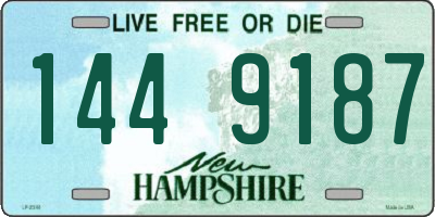 NH license plate 1449187
