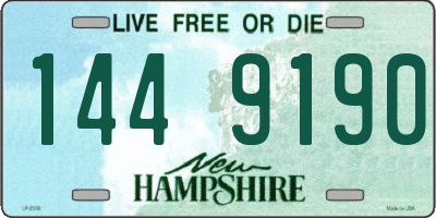 NH license plate 1449190