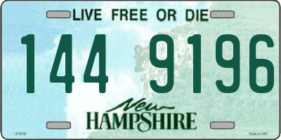 NH license plate 1449196