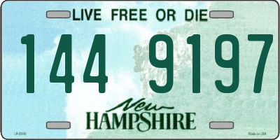 NH license plate 1449197