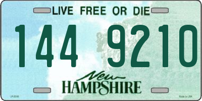 NH license plate 1449210