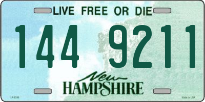 NH license plate 1449211