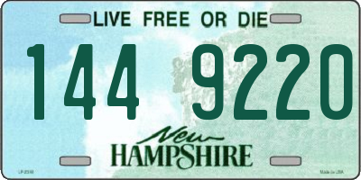 NH license plate 1449220