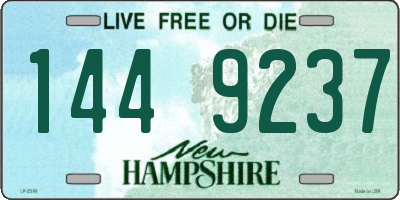 NH license plate 1449237