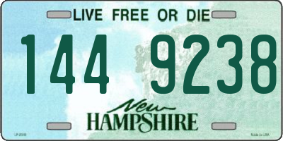 NH license plate 1449238