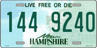 NH license plate 1449240