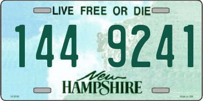 NH license plate 1449241