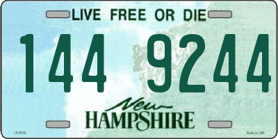 NH license plate 1449244