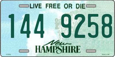 NH license plate 1449258