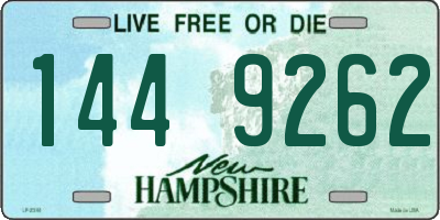 NH license plate 1449262