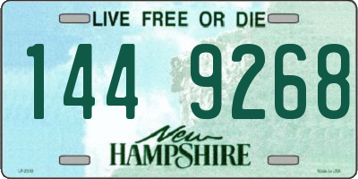 NH license plate 1449268