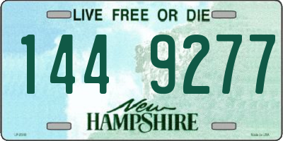 NH license plate 1449277