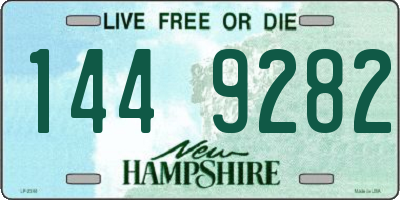 NH license plate 1449282