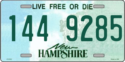NH license plate 1449285