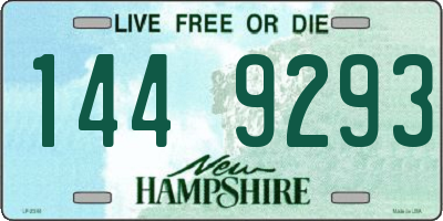 NH license plate 1449293
