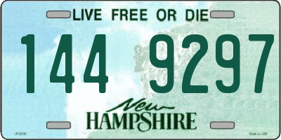 NH license plate 1449297