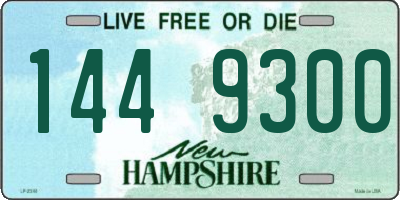 NH license plate 1449300