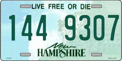 NH license plate 1449307