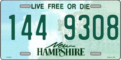NH license plate 1449308