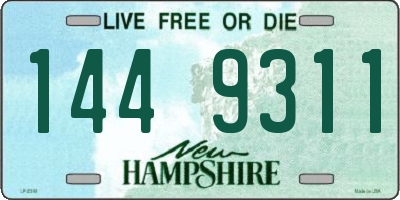 NH license plate 1449311