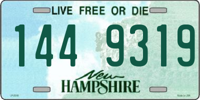 NH license plate 1449319
