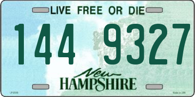 NH license plate 1449327