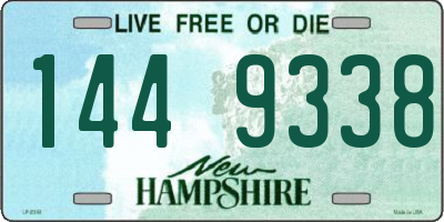 NH license plate 1449338