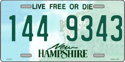 NH license plate 1449343