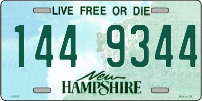 NH license plate 1449344