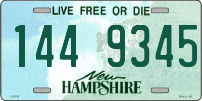 NH license plate 1449345