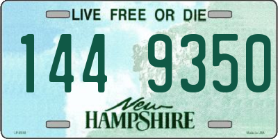 NH license plate 1449350