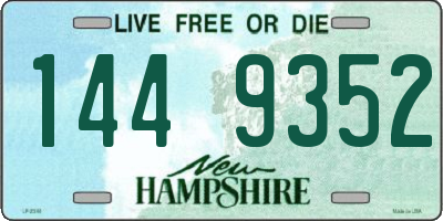 NH license plate 1449352