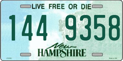 NH license plate 1449358