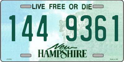 NH license plate 1449361
