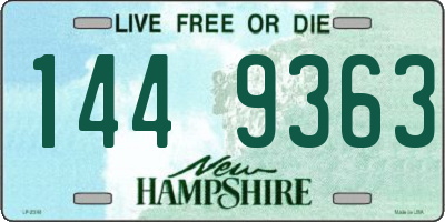 NH license plate 1449363