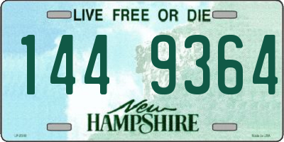 NH license plate 1449364