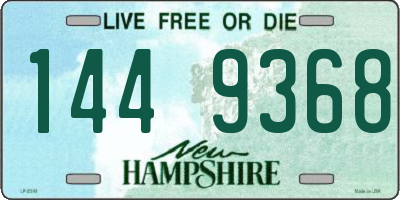 NH license plate 1449368