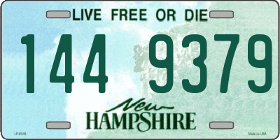 NH license plate 1449379
