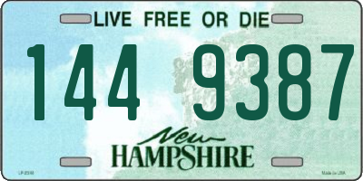 NH license plate 1449387