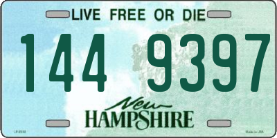 NH license plate 1449397