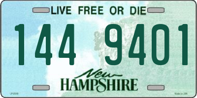 NH license plate 1449401
